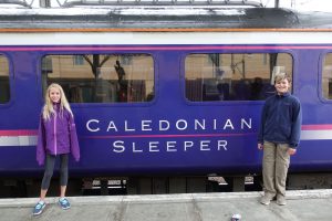 Sleeping on a train